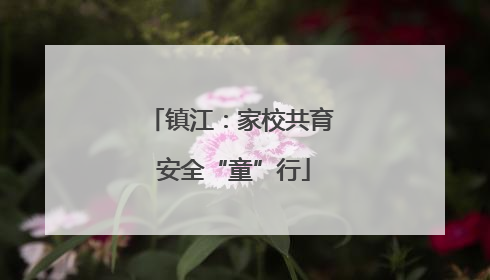 镇江：家校共育 安全“童”行