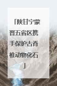 陕甘宁蒙晋五省区携手保护古脊椎动物化石