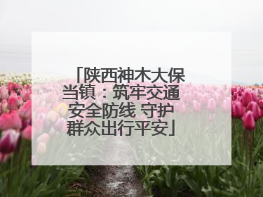 陕西神木大保当镇：筑牢交通安全防线 守护群众出行平安