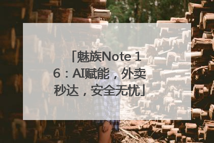 魅族Note 16：AI赋能，外卖秒达，安全无忧