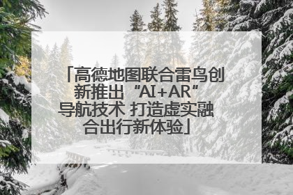 高德地图联合雷鸟创新推出“AI+AR”导航技术 打造虚实融合出行新体验