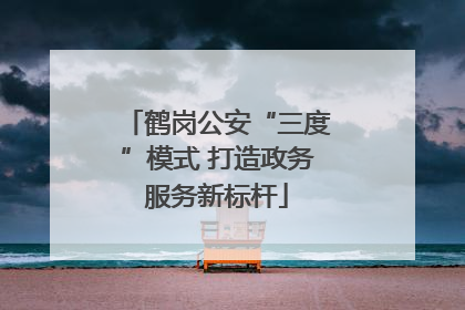 鹤岗公安“三度”模式 打造政务服务新标杆