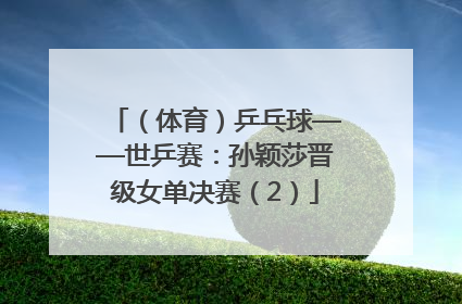 （体育）乒乓球——世乒赛：孙颖莎晋级女单决赛（2）