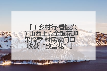 （乡村行·看振兴）山西上党金银花迎采摘季 村民家门口收获“致富花”
