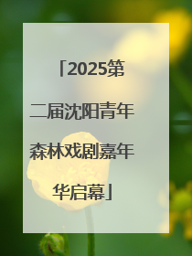 2025第二届沈阳青年森林戏剧嘉年华启幕