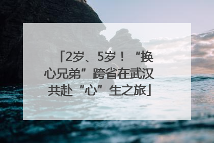 2岁、5岁！“换心兄弟”跨省在武汉共赴“心”生之旅