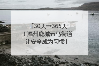 30天→365天！温州鹿城五马街道让安全成为习惯