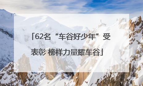 62名“车谷好少年”受表彰 榜样力量耀车谷
