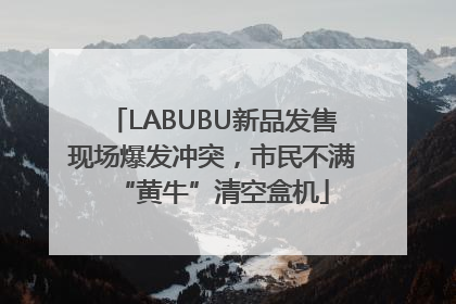 LABUBU新品发售现场爆发冲突，市民不满“黄牛”清空盒机